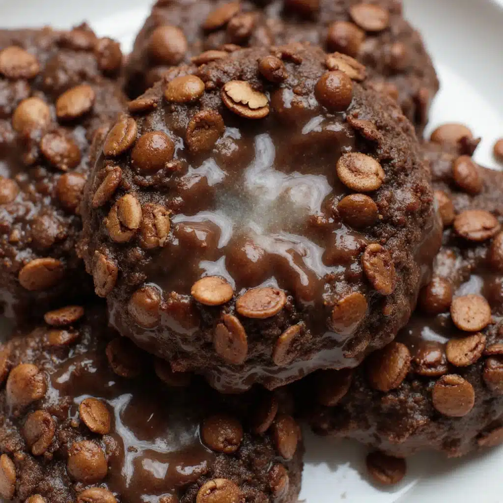 Delicious chocolate no bake cookies on a cooling rack