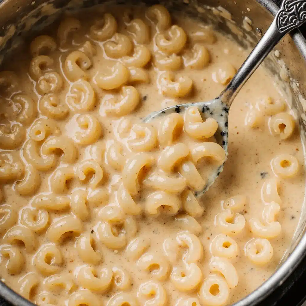 Bowl of easy homemade mac and cheese topped with breadcrumbs