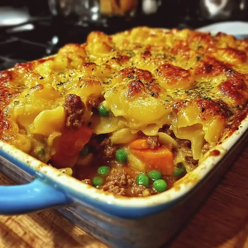 Delicious Poor Man's Husband Casserole ready to serve, a budget-friendly meal.