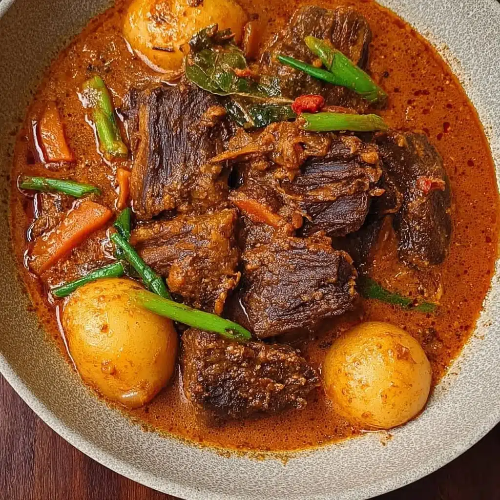 Delicious Indian Butter Pot Roast served with spices and herbs