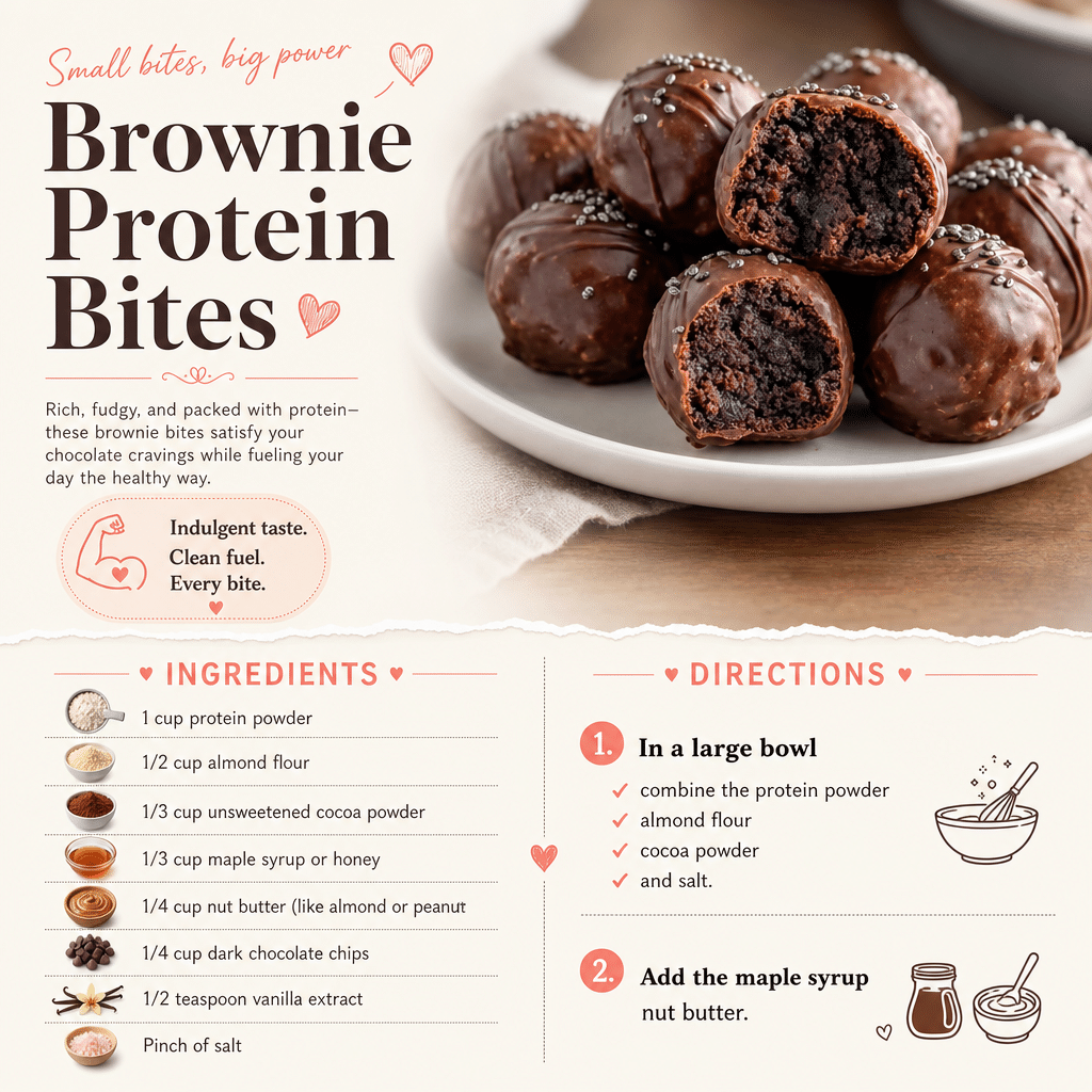 Brownie Protein Bites