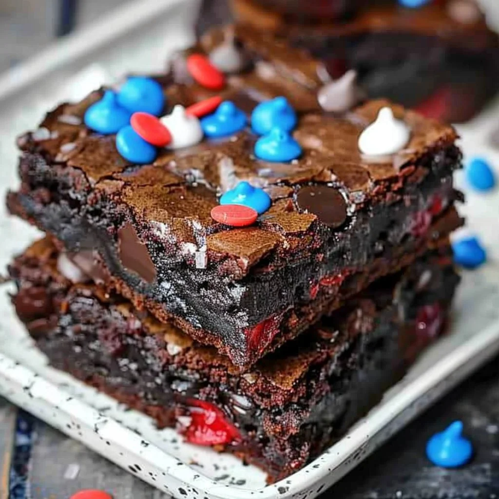 Delicious homemade brownies ready to be served from the baking dish.
