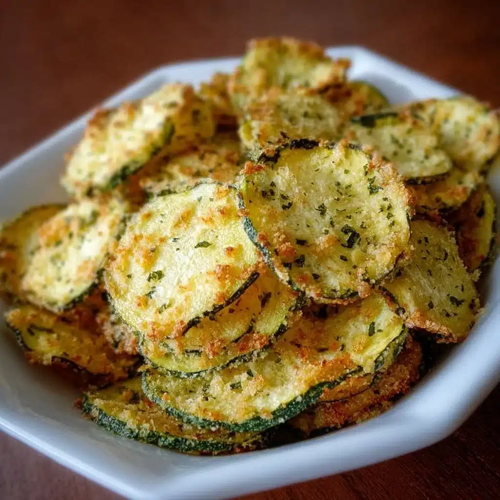 Ranch-flavor cucumber chips, a crunchy and healthy snack option.