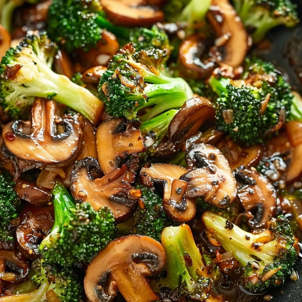 Broccoli and Shiitake Mushroom Stir-Fry